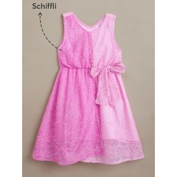 Hopscotch - Glitter Blossom Lace Dress Pink