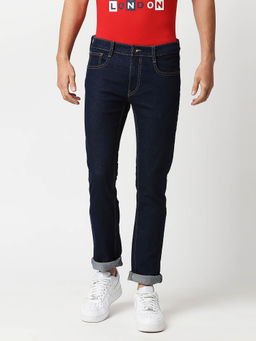 Pepe Jeans - Men Vapour Mid Waist No Fade Navy Blue Jeans