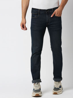 Pepe Jeans - Men Vapour Mid Waist No Fade Navy Blue Jeans
