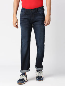Pepe Jeans - Men Vapour Mid Waist Heavy Fade Navy Blue Jeans