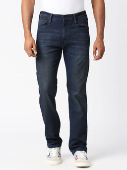 Pepe Jeans - Men Vapour Mid Waist No Fade Navy Blue Jeans