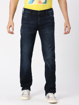 Pepe Jeans - Men Vapour Mid Waist Light Fade Navy Blue Jeans