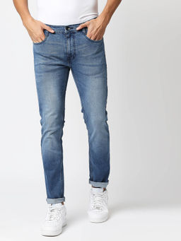 Pepe Jeans - Men Vapour Low Waist Heavy Fade Dark Blue Jeans