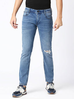 Pepe Jeans - Men Vapour Low Waist Light Fade Medium Blue Jeans