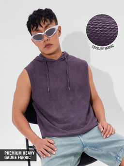 The Souled Store - Wineberry Men Hooded T-Shirt