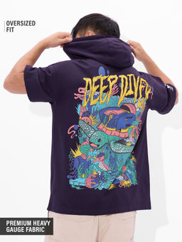 The Souled Store - Deep Diver Ii Men Hooded T-Shirt