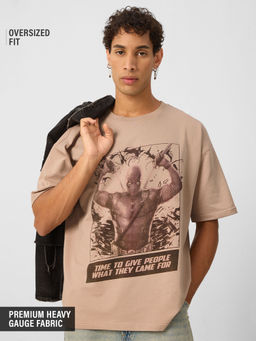 The Souled Store - Time To Give People Men Oversized T-Shirt