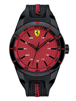 Scuderia Ferrari - Red Rev Round Dial Analog Watch - 0830248