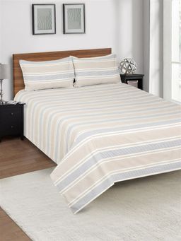 SHADES OF LIFE - Amore Handloom Cotton Bedcover Beige