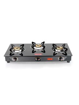 McCoy - Cook Pro 3 Burner Glass Top Gas Stove Compact Kitchen Cooktop