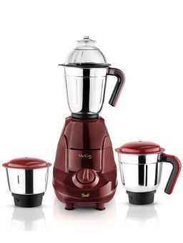McCoy - Thrill 750 Watts Mixer Grinder 3 SS Jars Maroon