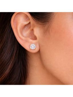 ZISTHI - 925 Sterling Silver Studs Gold Earrings
