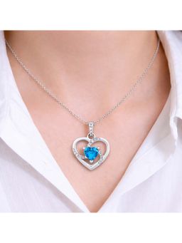 ZISTHI - 925 Sterling Silver Blue Necklace
