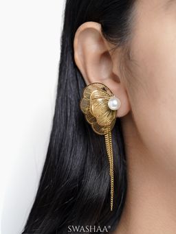 SWASHAA - White Liressa Butterfly Women's Drop Earrings