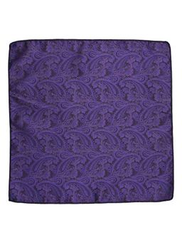 The Tie Hub - Tailored Purple Paisley Pocket Square For Men