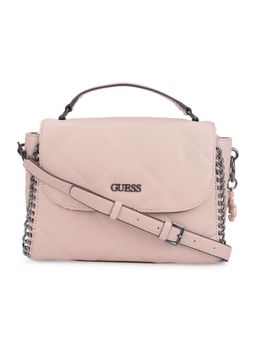 Guess - Khatia Top Handle Flap Pink Handbags