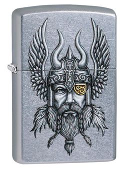 Zippo - Viking Warrior Design Windproof Pocket Lighter