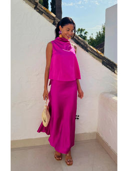 IS.U - Pink Tie Knot Co-Ord (Set of 2)