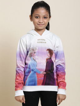 Kidsville - Frozen 2 Printed Multi Hoodie for Girls