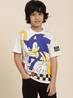 Kidsville - Sonic Modern Printed Relaxed Fit T-Shirt for Boys