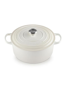 Le Creuset - White Evo Round Casserole with Lid