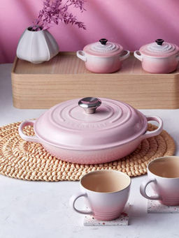 Le Creuset - Pink Evo Shallow Casserole with Lid