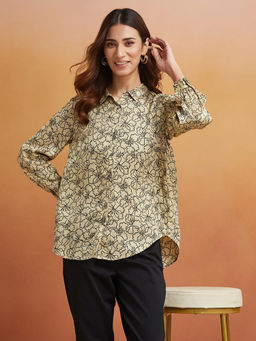 Fabindia - Natural Rayon Blend Printed Shirt