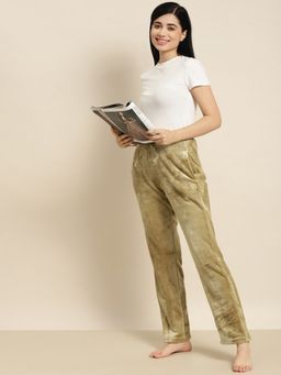 Sweet Dreams - Women Solid Pyjama Green