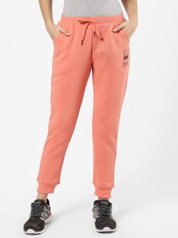 Sweet Dreams - Women Solid Joggers Peach