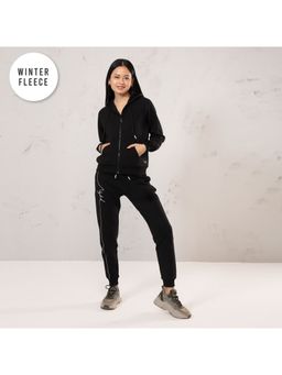 Nykd by Nykaa - Fleece Jacket-nyle147 Jet Black