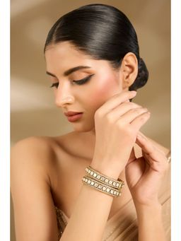 VIVINIA By Vidhi Mehra - Moissanite Kundan Polki Bangles