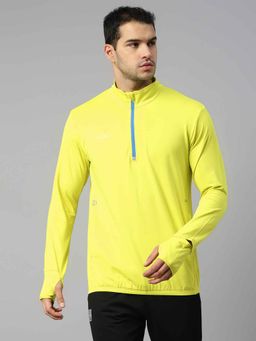Dida - Men Regular Dry-Fit Full Sleeve Sports T-Shirt Yellow