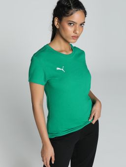 Puma - Team Goal Casual Womens Green T-Shirt
