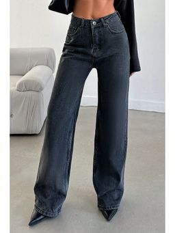 Off Duty India - Deep Night Wide Leg Blue Jeans