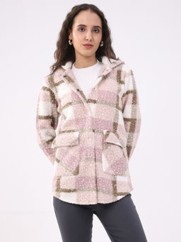 Global Republic - Women Pink Wool Blend Hoodie