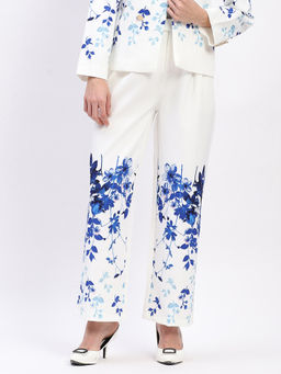 Global Republic - Women Blue Polyester Straight Fit Pant