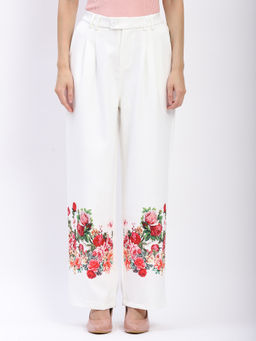 Global Republic - Women Pink Polyester Straight Fit Pant