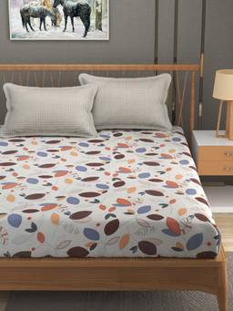 MORADO - Glace Cotton King Fitted Bedsheet King Size-Off White