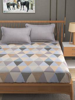 MORADO - Glace Cotton King Flat Bedsheet King Size-Cream