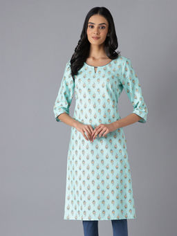 Aurelia - Green Printed Kurta