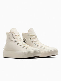 Converse - Women Chuck Taylor All Star Lift Platform Pearls & Studs High Top Sneakers