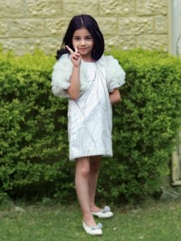 Alyaansh Couture - Ruffled Sleeve Knee Dress