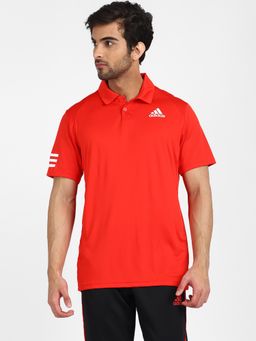 adidas - Club 3str Polo Red Tennis Polo Shirts