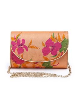 The Purple Sack - Multi-Color Printed Clutch