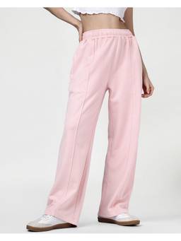 Bewakoof - Women'S Pink Whip Acid Wash Track Pant