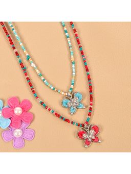 Asthetika Kids - Multi-Color Beads Fashion Necklaces (Pack of 2) (3-12 Years)