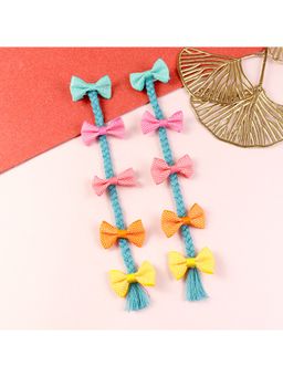 Asthetika Kids - Blue Beads Fashion Hair Clips (Pack of 2) (3-12 Years)