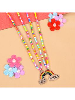 Asthetika Kids - Multi-Color Beads Fashion Necklaces (Pack of 2) (3-12 Years)