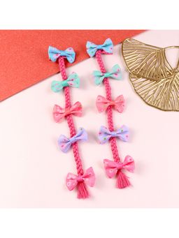 Asthetika Kids - Pink Beads Fashion Hair Clips (Pack of 2) (3-12 Years)