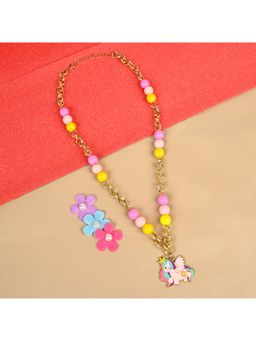 Asthetika Kids - Pink Beads Fashion Necklace (3-12 Years)